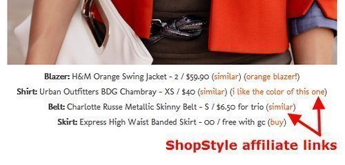 Tutorial: Creating ShopStyle Affiliate Links
