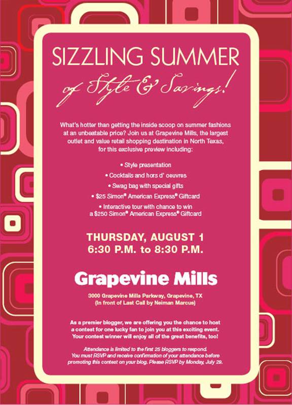 Grapevine Mills Fashion Preview Event