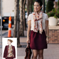 Runway to Reality: Floral + Oxblood