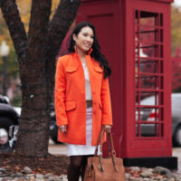 Orange Coat + SheInside Review