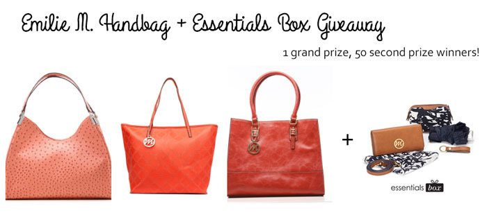 Giveaway: Emilie M. Handbag + Essentials Box