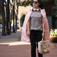Tile Print + Pink Trench // Color Brigade Link-Up!