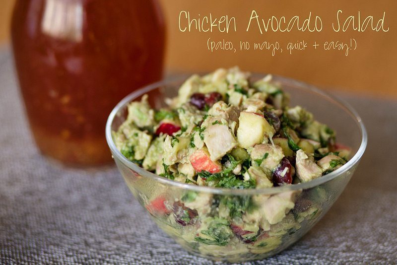 Recipe: Paleo Chicken Avocado Salad + Peach Iced Tea