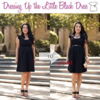Holiday Maternity LBD // Accessoring Tips
