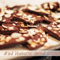 Recipe: Dried Blueberry Almond Chocolate Bark