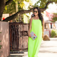 Yellow Pleated Maxi + Toucan Clutch // Kate Spade Sale!