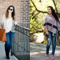 Plaid Poncho + Save The Date! // On Trend Tuesdays Linkup