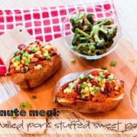 15-Minute Meal :: Pulled Pork Stuffed Sweet Potatoes