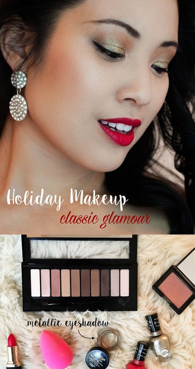 Holiday MakeUp Tutorial: Classic Glamour MakeUp to Sparkle & Glitz