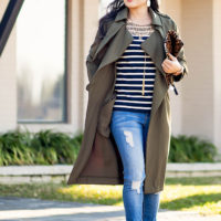 Olive Trench Neutrals + Butt-Lifting Jeans