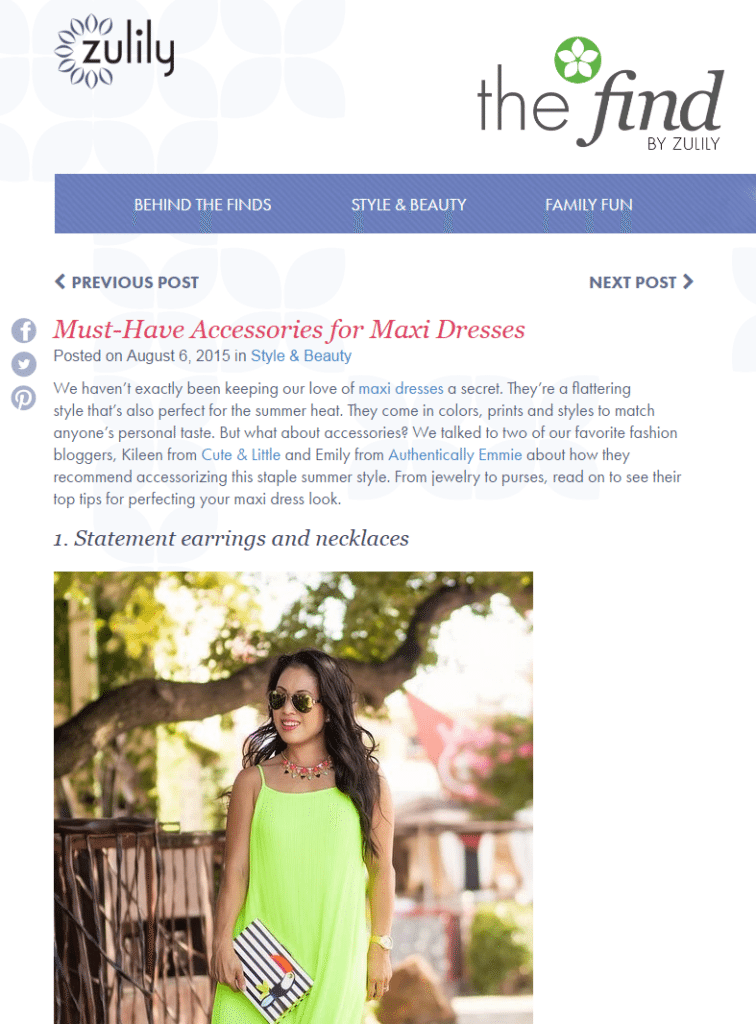 Collaborate With Dallas Fashion Blogger Kileen of cute & little zulily | cute & little feature