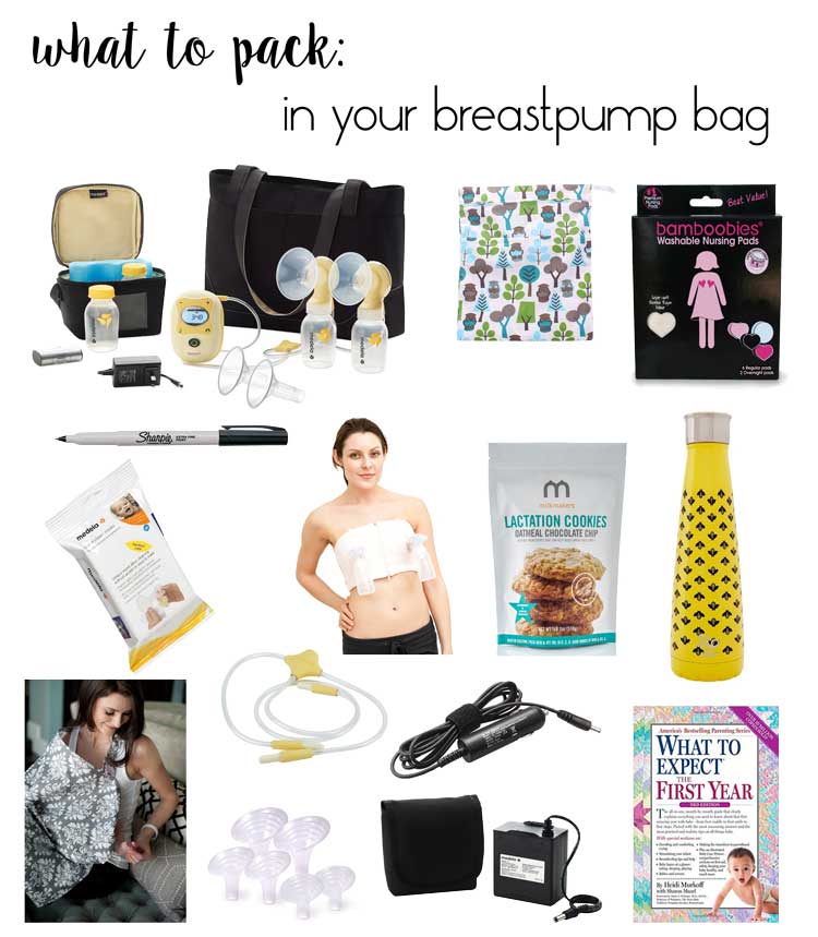 going back to work from maternity leave | what to pack in breastpump bag