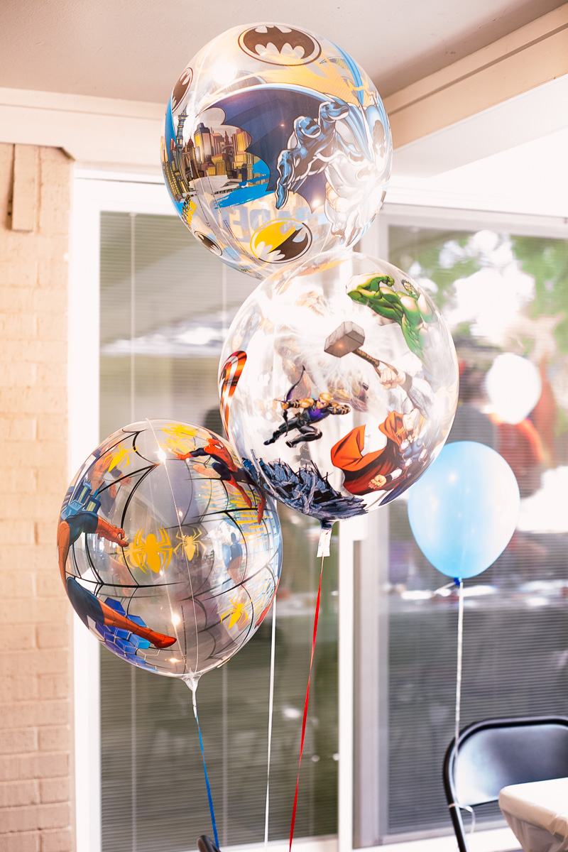 toddler superhero birthday party balloons decorations
