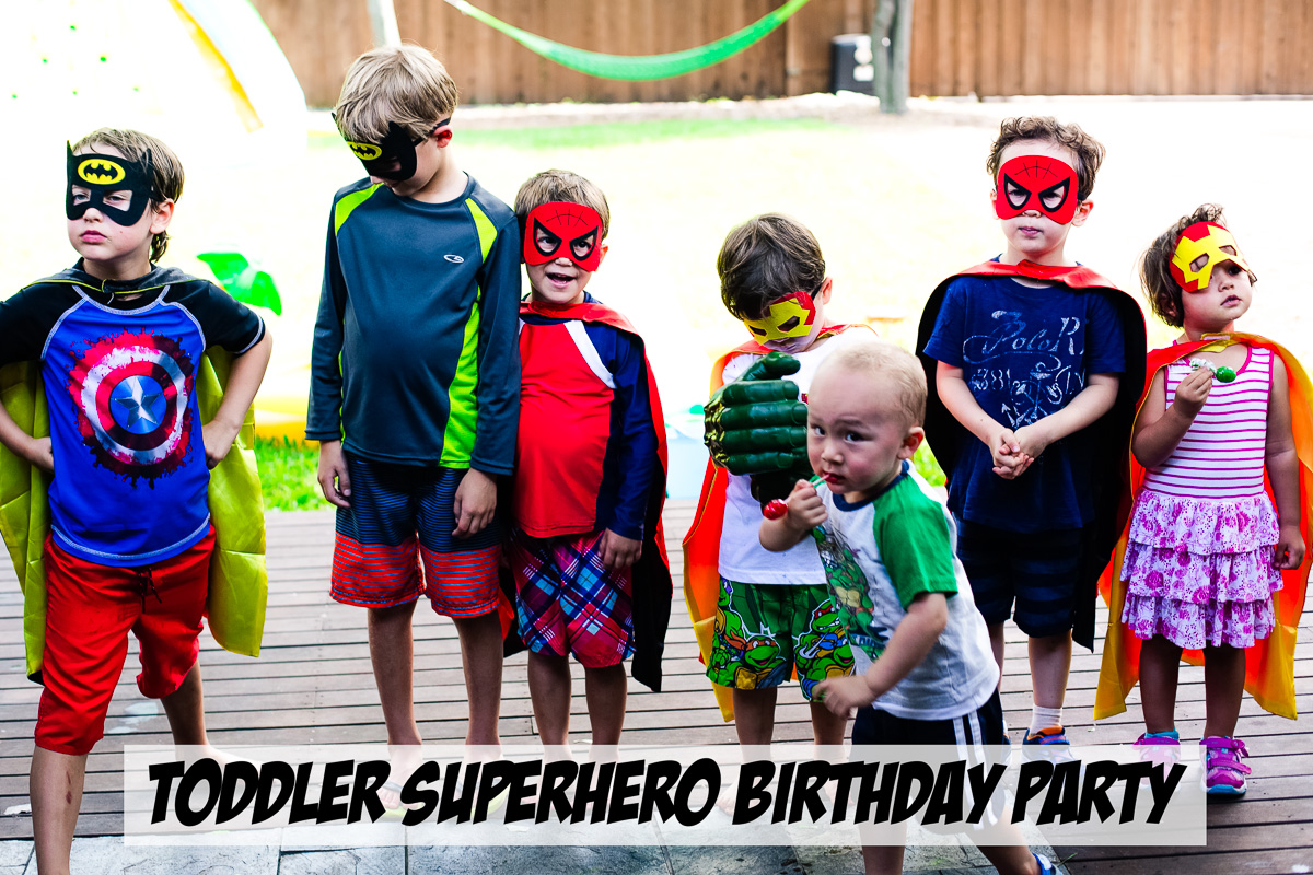 toddler superhero birthday party 4 year old