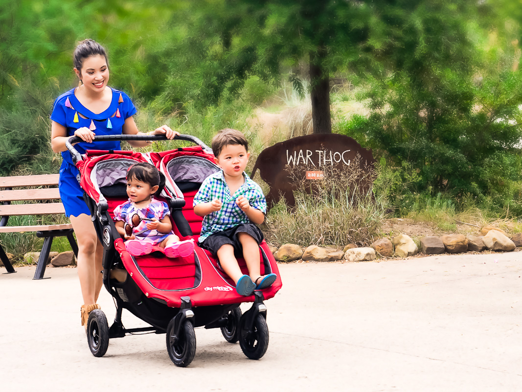 cute & little | family dallas zoo, baby jogger city mini double stroller | mom blogger