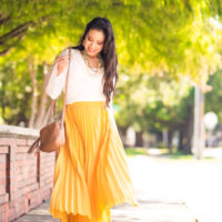 Bell Sleeves + Pleated Maxis
