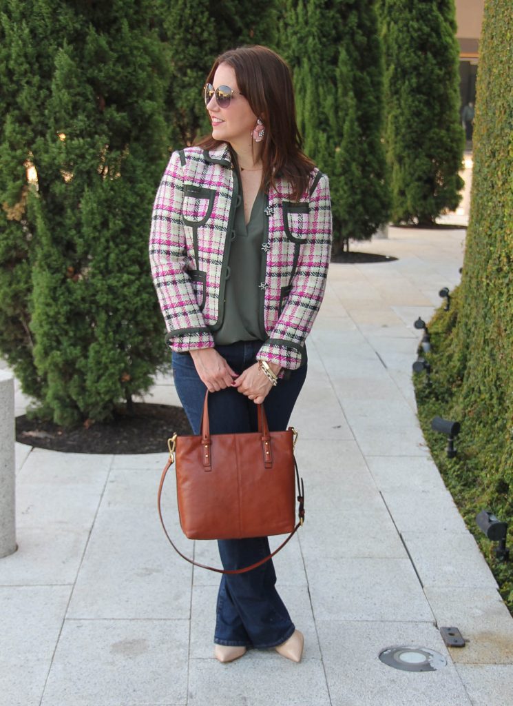 d-fall-outfit-idea-flared-jeans-tweed-jacket-745x1024