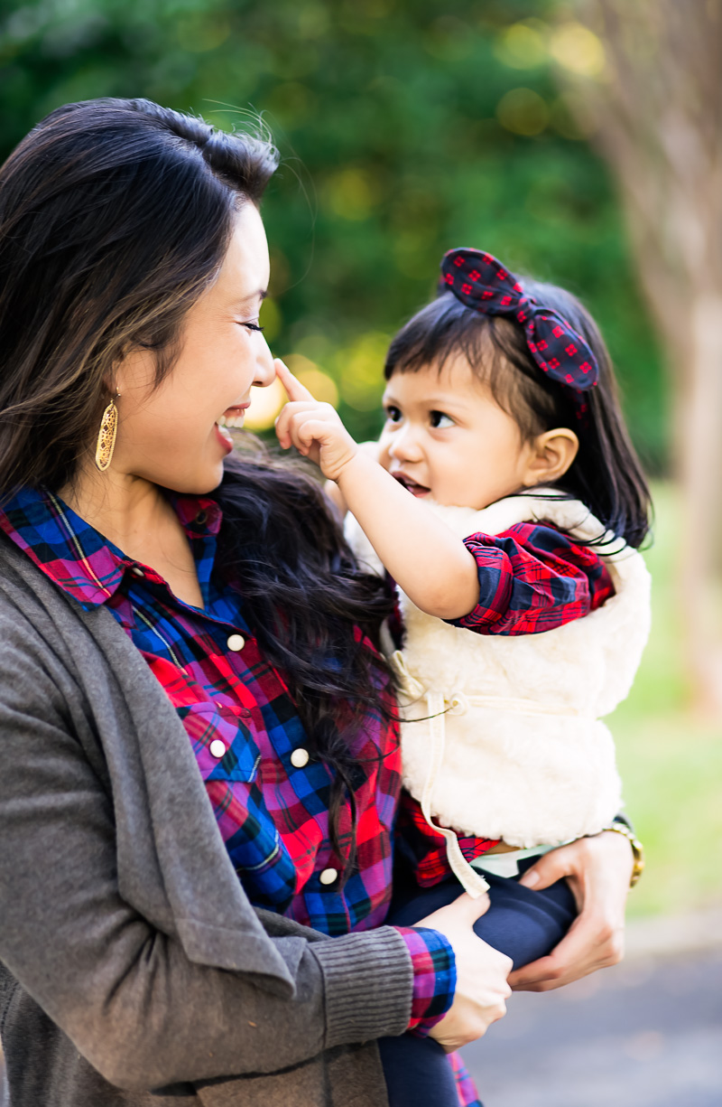 cute & little blog | family holiday outfits mommy daughter plaid oshkosh #bgoshbelieve - Family Holiday Outfits for the Festive Season by Dallas fashion blogger cute & little
