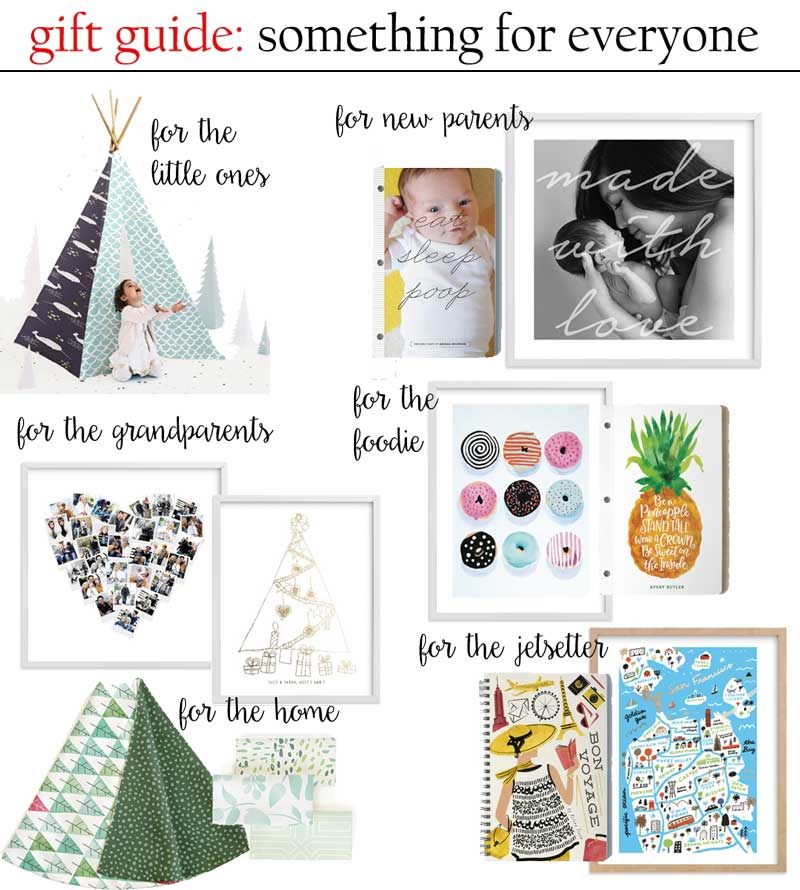 holiday gift guide | something for everyone | minted 2016