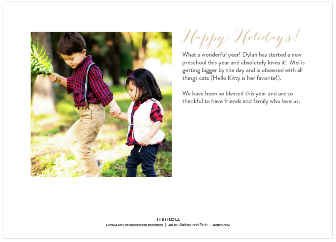Our Holiday Cards Photo by popular Dallas blogger cute & little