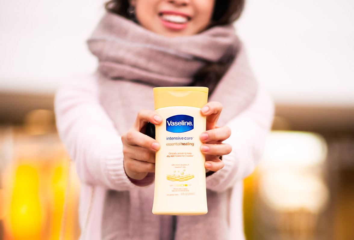 cute & little blog | tips for surviving winter with kids | Vaseline® Intensive Care™ Essential Healing Lotion #VaselineParnter