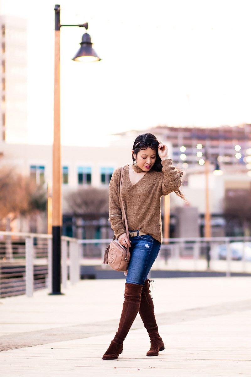 Adorable Choker Sweater: Outfit & Accessories in One