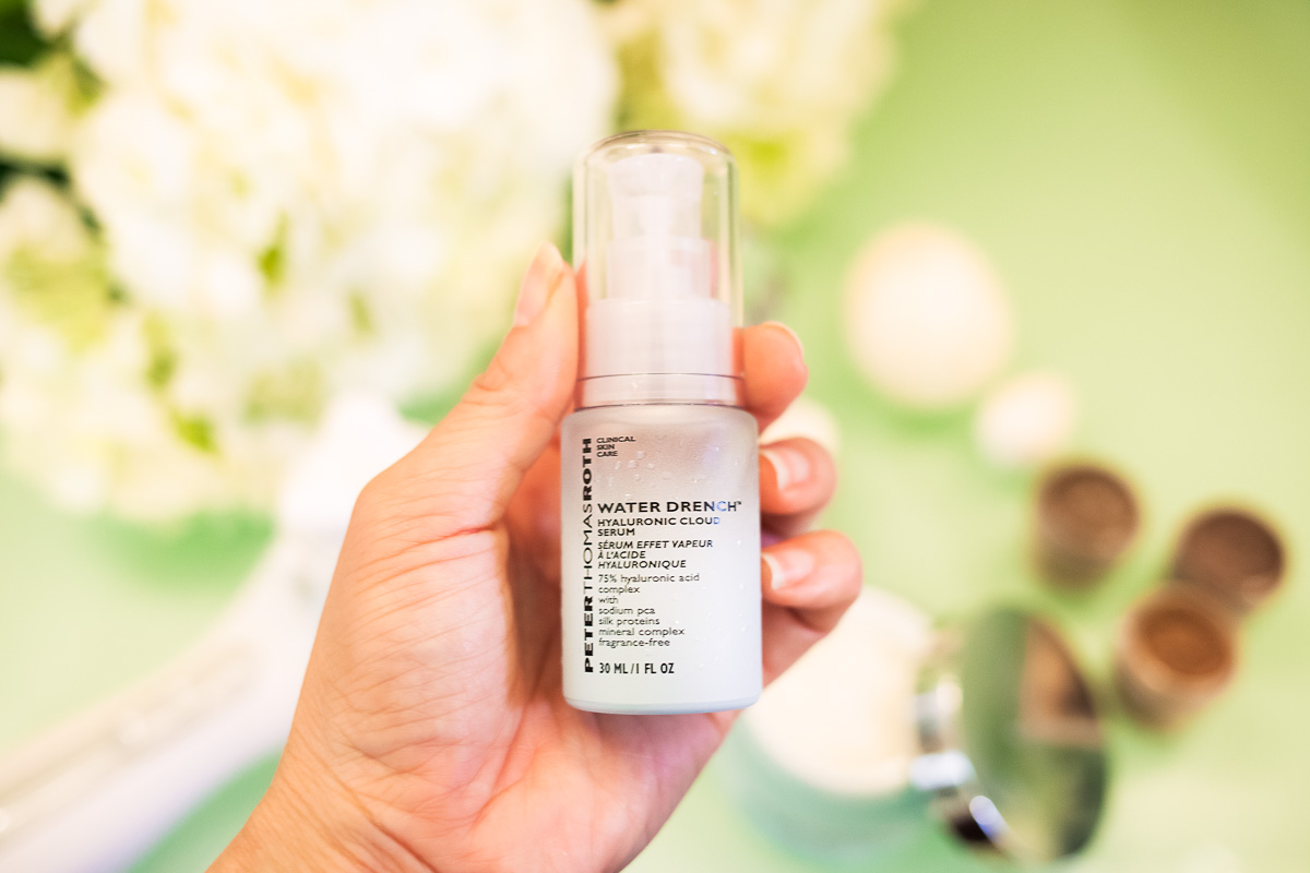 cute & little | beauty blog review | peter thomas roth water drench hyaluronic cloud serum review #waterdrench