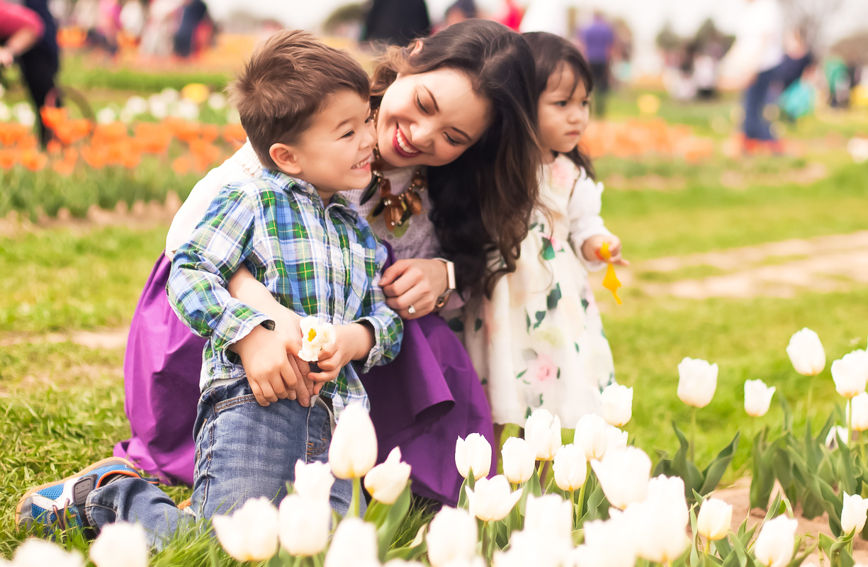 cute & little | texas tulips spring family 