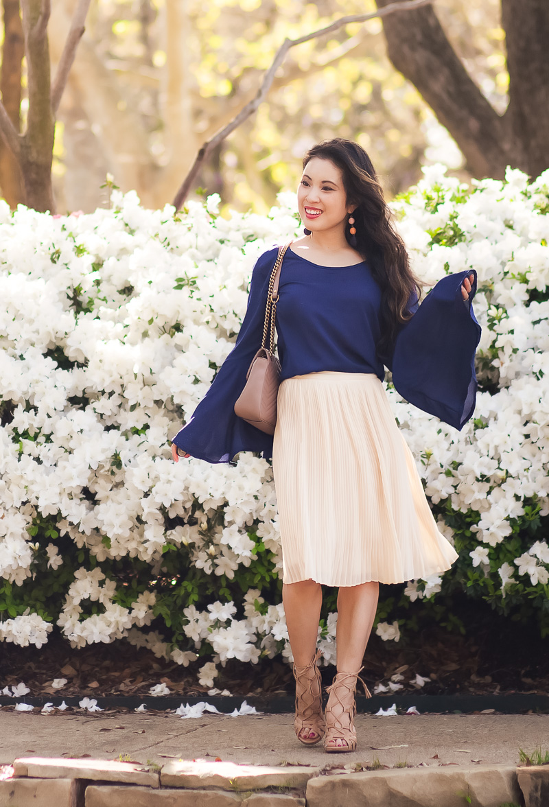 Bell Sleeve Top: The Bigger The Bell by petite fashion blogger Kileen of cute and little