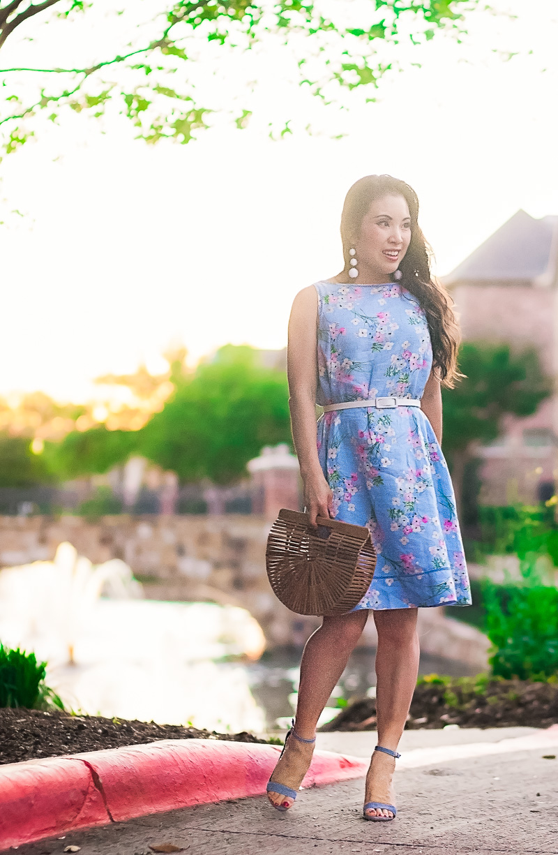 Spring Floral Easter Dress by Dallas petite fashion blogger Kileen of cute & little