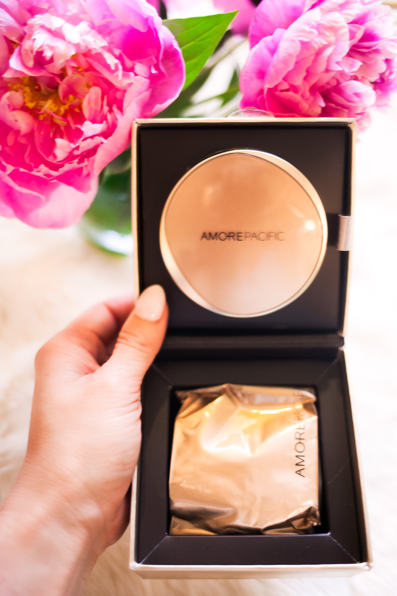 Korean Skincare In A Compact: AMOREPACIFIC Cushion Compact Review by Dallas blogger Kileen of cute & little