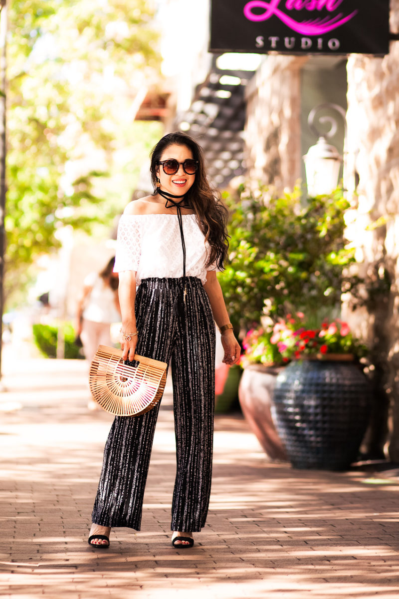 How To Wear Palazzo Printed Pants for Petites