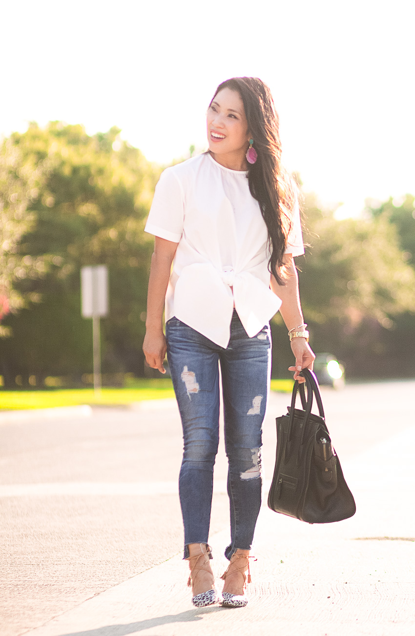 A Dressier Alternative to the Plain White Tee by Dallas fashion blogger cute and little