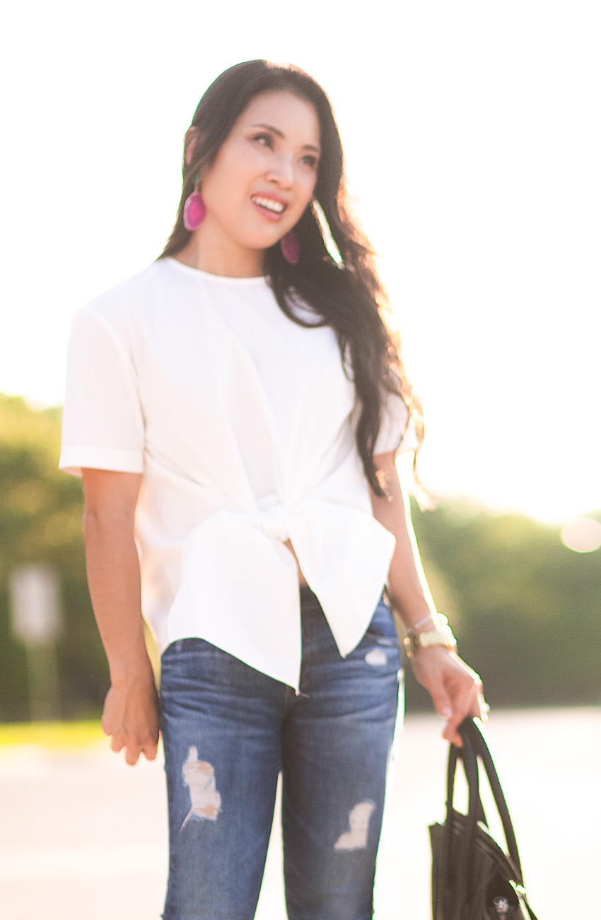 A Dressier Alternative to the Plain White Tee by Dallas fashion blogger cute and little