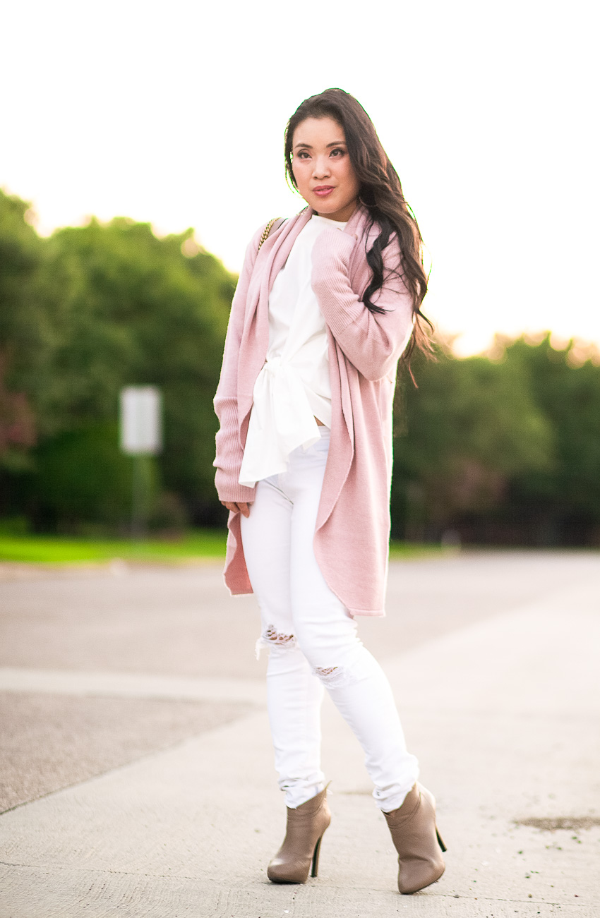 cute & little blog | petite fashion blog | leith circle pink cardigan | nordstrom anniversary sale 2017 nsale favorites | fall transition outfit
