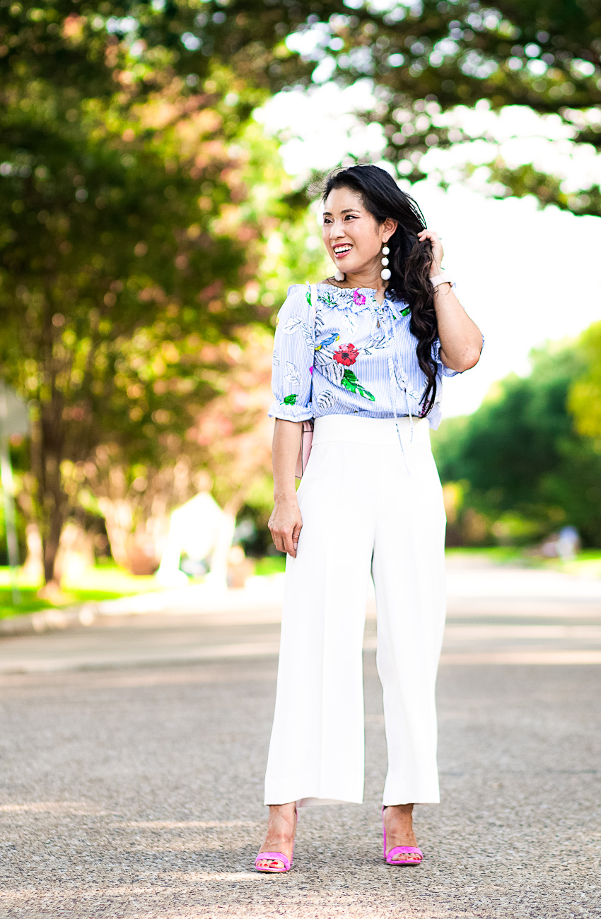 White Culottes Are My Latest Summer Essential by Dallas fashion blogger cute and little