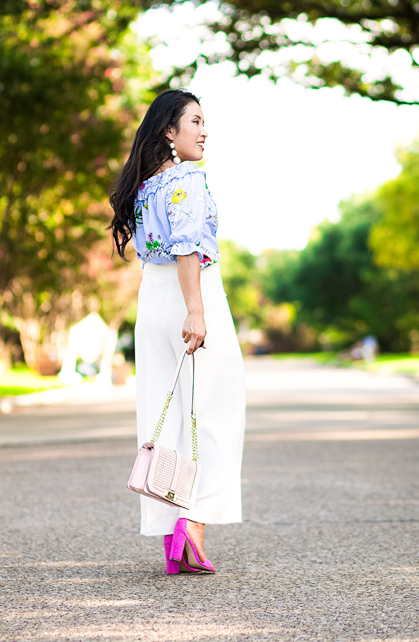 White Culottes Are My Latest Summer Essential by Dallas fashion blogger cute and little