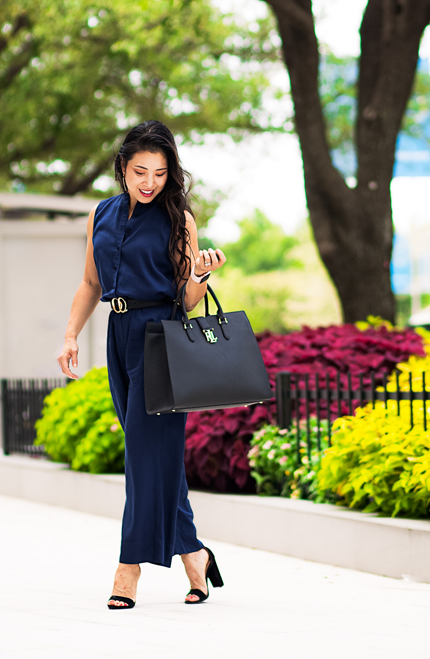 The Jumpsuit For Work or Weekend by Dallas petite fashion blogger cute and little