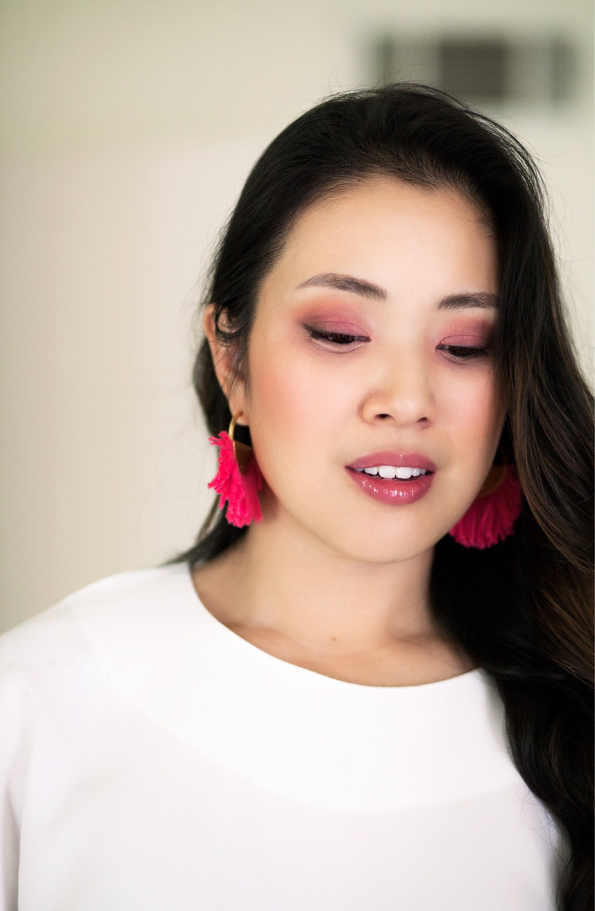 too faced peaches and cream just peachy palette makeup tutorial | cute & little - Day to Night Makeup With Too Faced Peaches & Cream by Dallas style blogger cute and little