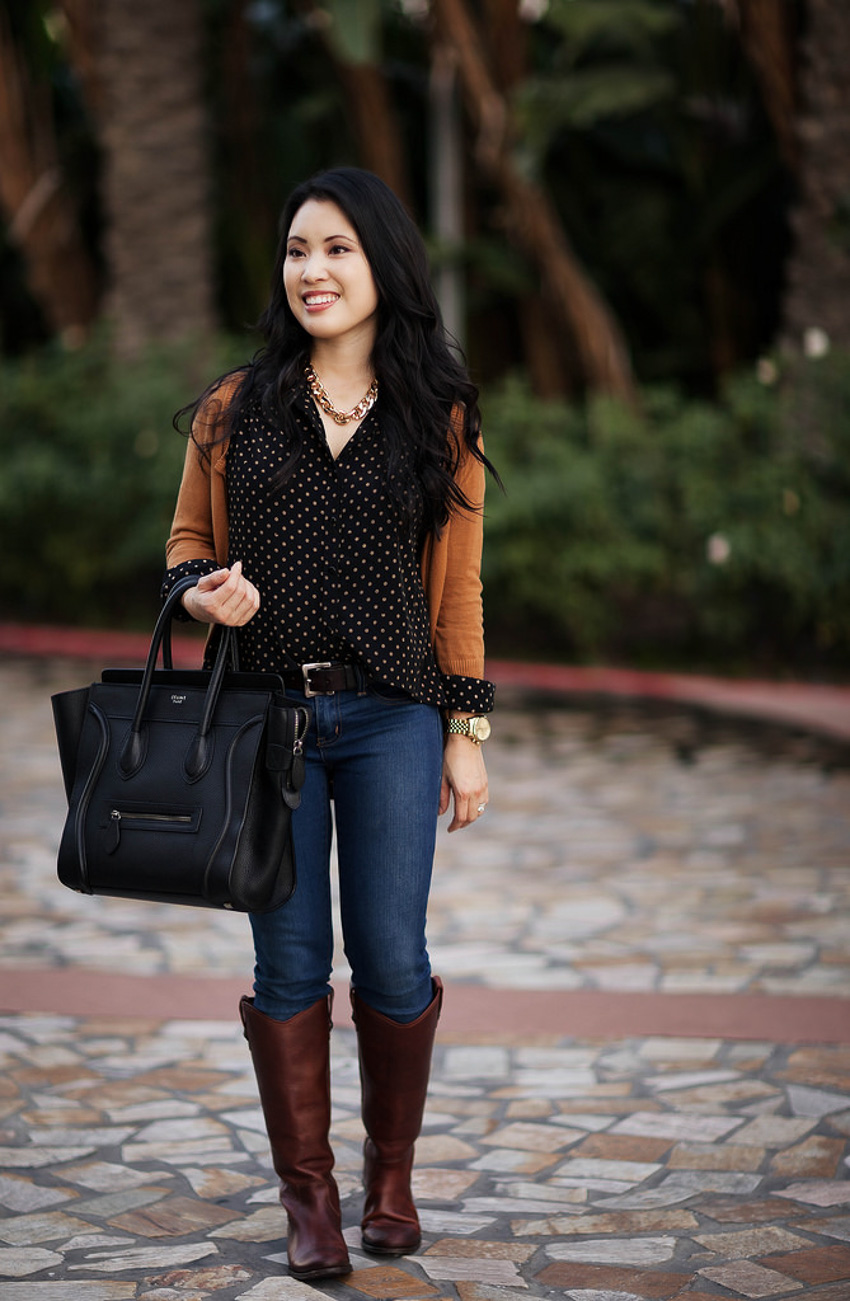 frye melissa boots outfit - Labor Day Sales by Dallas fashion blogger cute and little