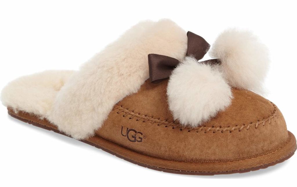 ugg pom pom slippers - holiday gift guide for her by Dallas style blogger cute & little
