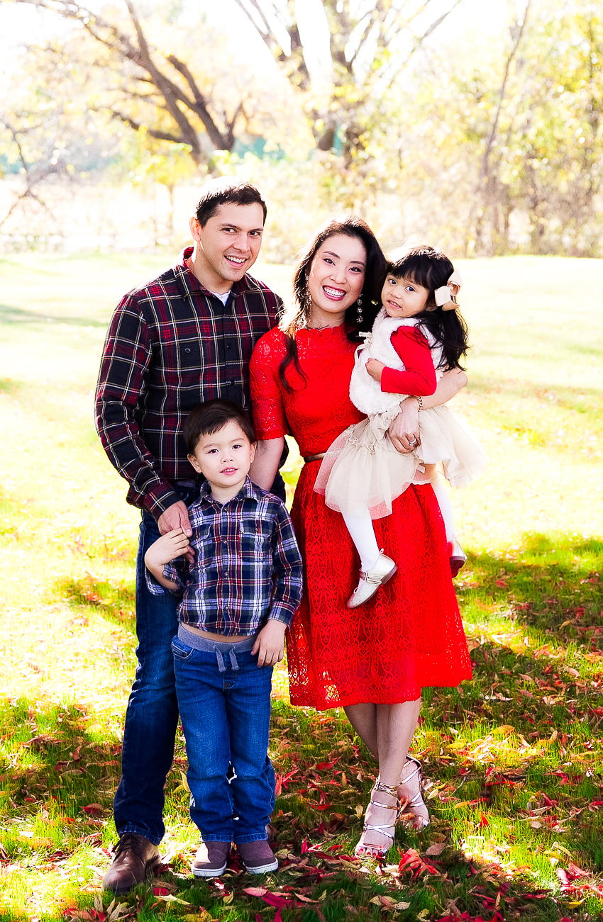 cute & little | dallas petite fashion blogger | red lace holiday dress, family holiday outfit photoshoot - Our 2017 Family Holiday Cards by popular Dallas blogger cute & little