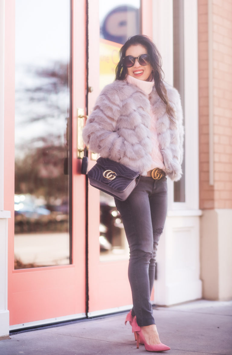 Faux Fur Coat | Winter Fashion & Style | cute & little
