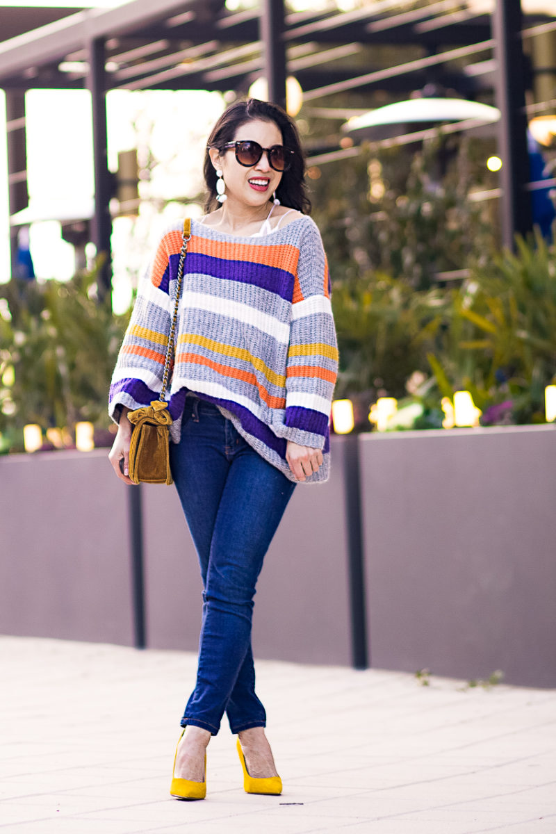 Striped Cozy Sweater: Colorful And Cozy Stripes To Brighten Winter