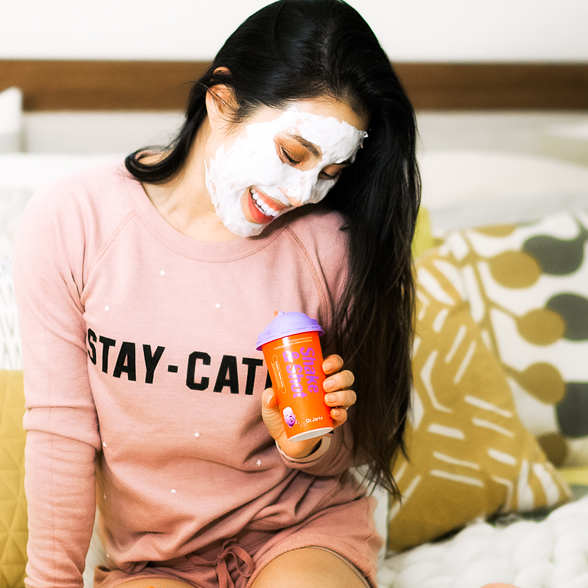cute & little | dallas fashion lifestyle blog | self care date | dr. jart rubber face mask review - 5 Ways to Practice Self-Care by popular Dallas lifestyle blogger cute & little