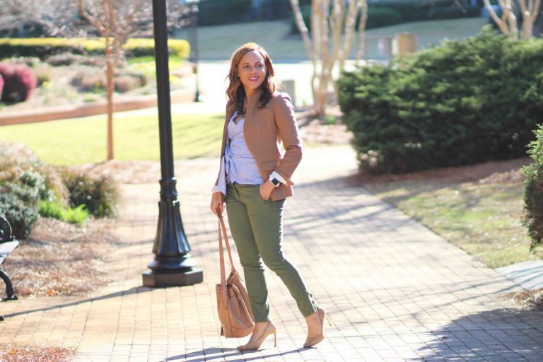how to style olive pants