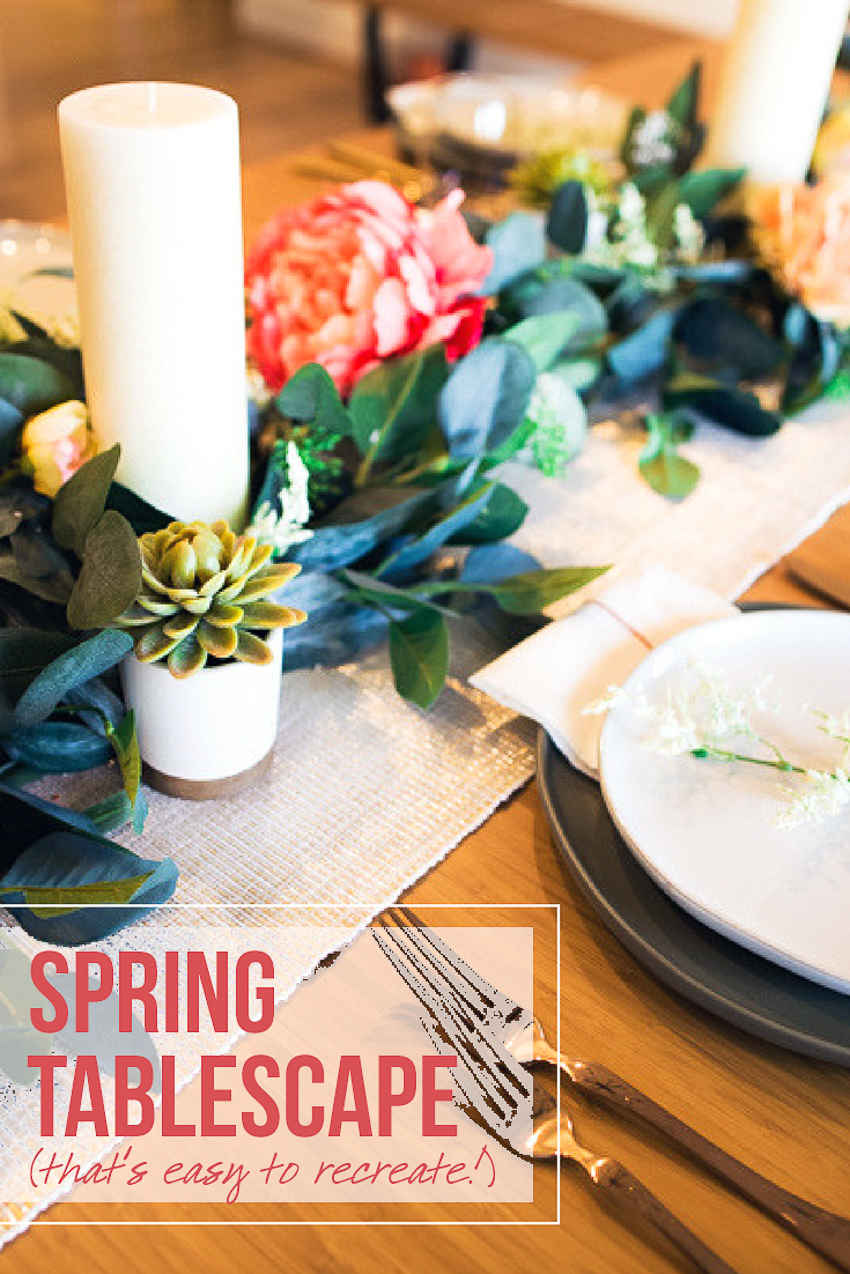 cute & little | dallas lifestyle blog | easy affordable diy spring tablescape | target hearth & hand - Spring Table Decor by popular Dallas lifestyle blogger cute & little