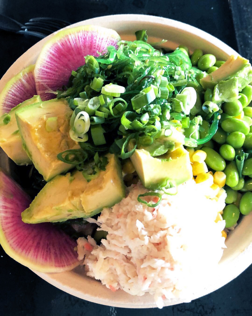 cute & little | dallas fitness lifestyle blog | go fish poke bowl | healthy lunch