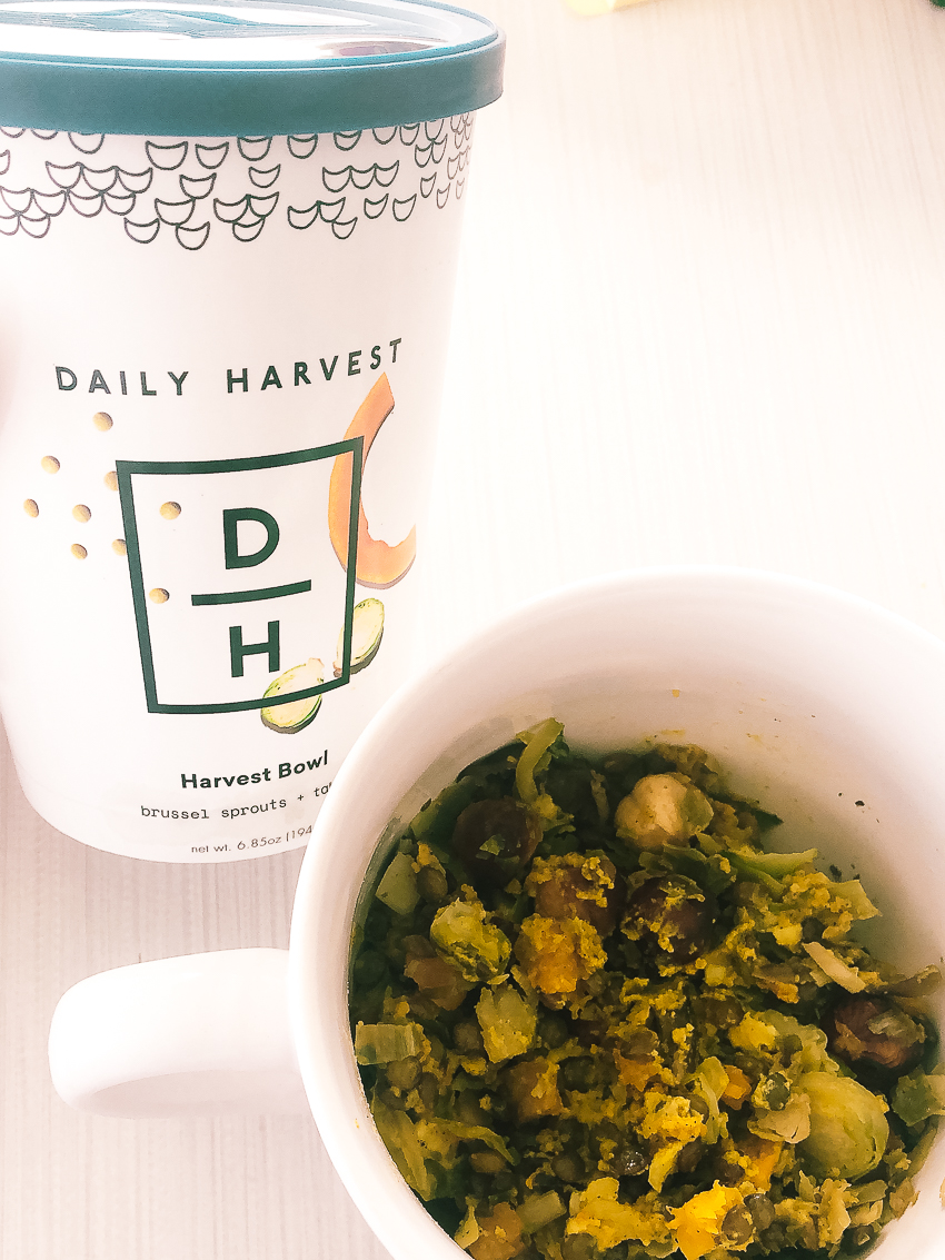 cute & little | dallas fitness lifestyle blog | daily harvest brussels tahini bowl review coupon | healthy lunch
