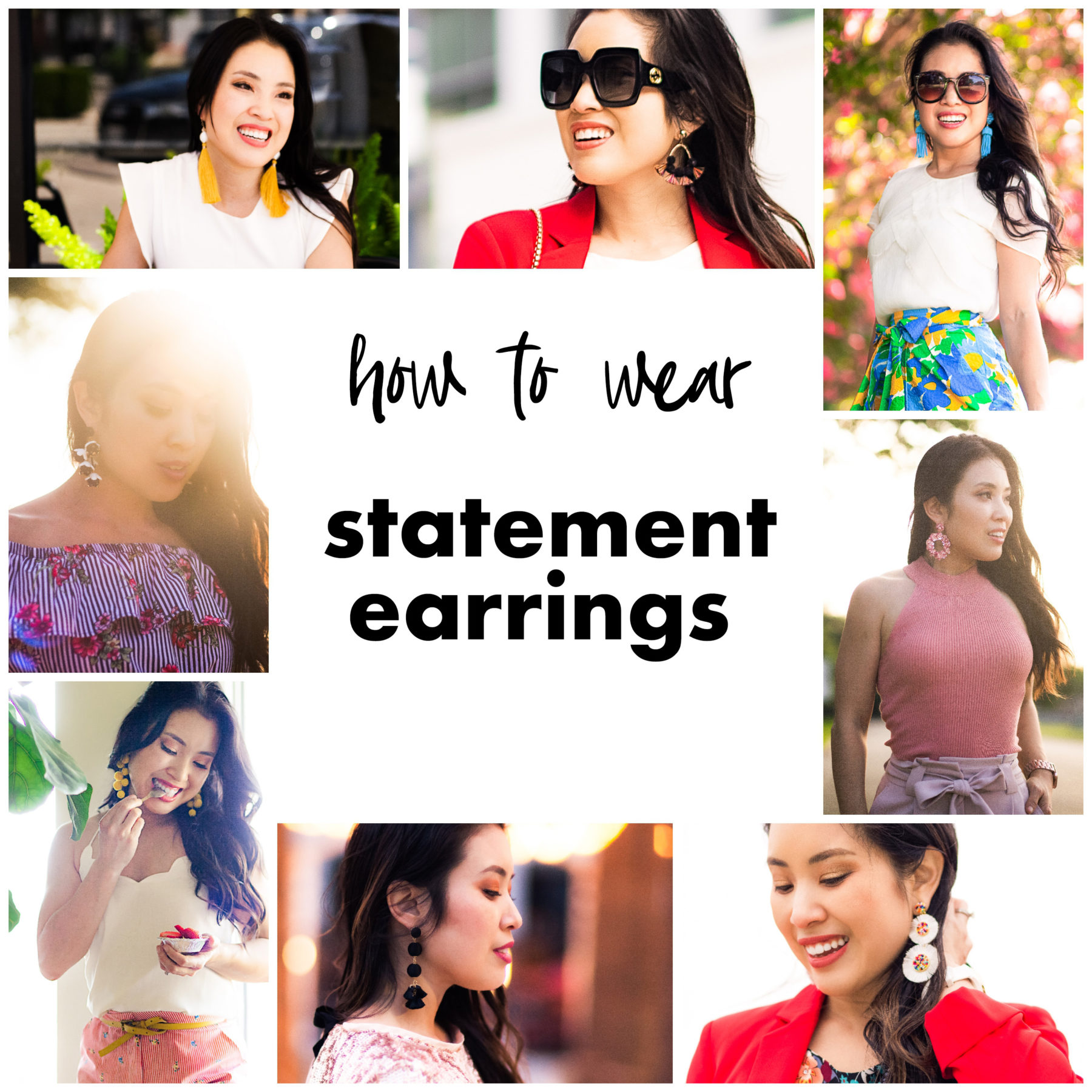 cute & little | how to wear statement earrings - 5 Tried-and-True Tips On How To Pair Statement Earrings by popular Dallas fashion blogger, Cute & Little